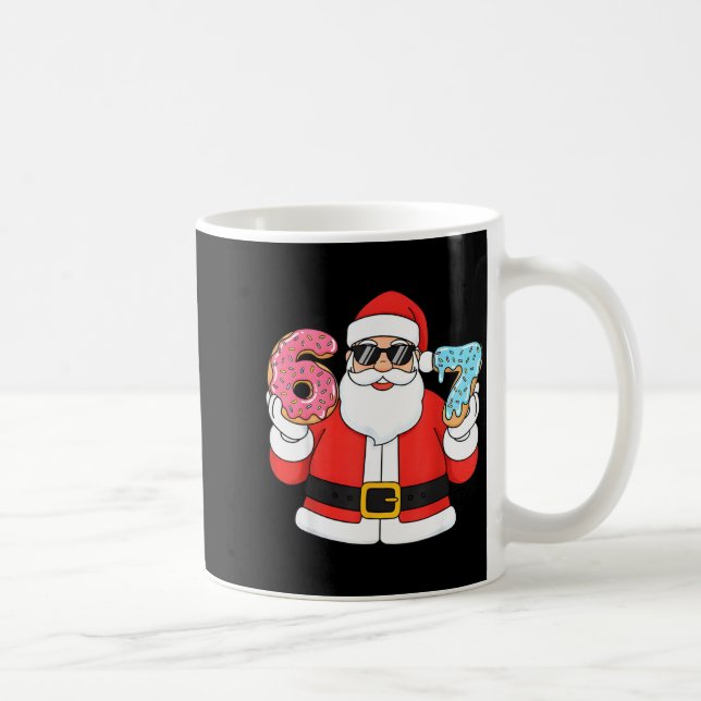 Funny Santa Six Seven 67 Ice Cream Drip Christmas  Kaffeetasse (Rechts)