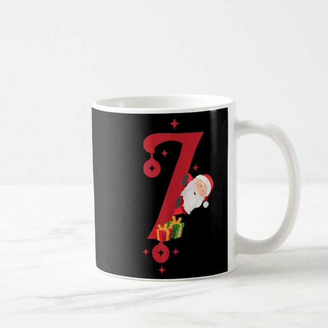 Funny Santa Six Seven Meme Pajama Christmas Matchi Kaffeetasse (Rechts)