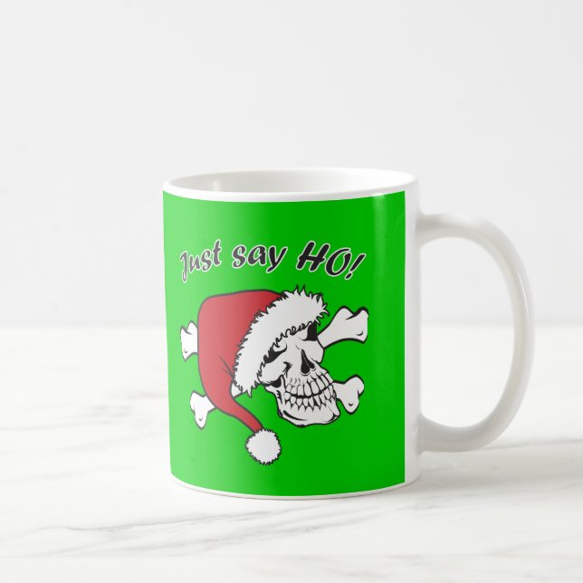 Funny Santa Skull Kaffeetasse (Rechts)