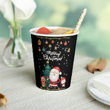 Funny Santa, Snowman, Reindeer Frohe Weihnachten