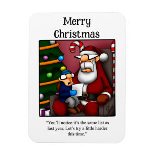Funny Santa Spaß Magnet Geschenk