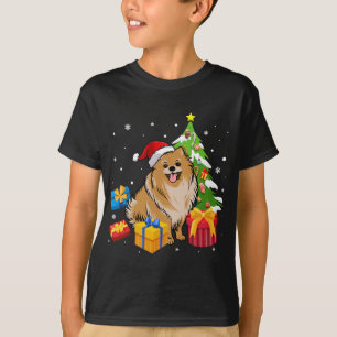 Funny Santa Spitz Hund Weihnachtsgeschenke Weihnac T-Shirt