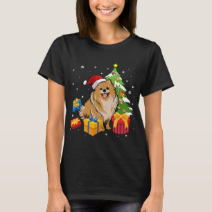 Funny Santa Spitz Hund Weihnachtsgeschenke Weihnac T-Shirt