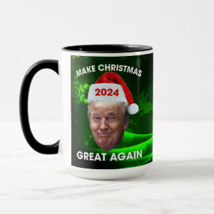 Funny Santa Trump 2024 Weihnachten wieder großarti Tasse