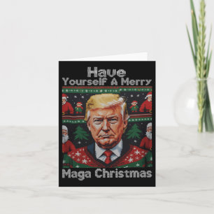 Funny Santa Trump haben Sie ein frohes Weihnachtsf Karte