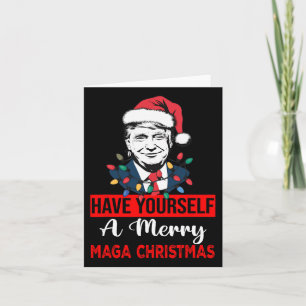 Funny Santa Trump haben Sie ein frohes Weihnachtsf Karte
