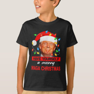 Funny Santa Trump hat sich selbst eine fröhliche M T-Shirt