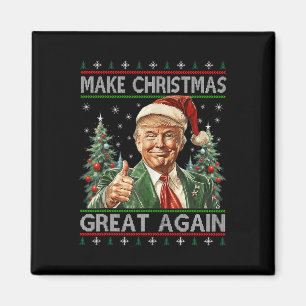 Funny Santa Trump macht Weihnachten wieder großart Magnet