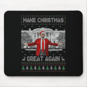 Funny Santa Trump macht Weihnachten wieder großart Mousepad