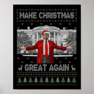 Funny Santa Trump macht Weihnachten wieder großart Poster