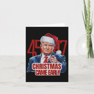 Funny Santa Trump Weihnachten kam Anfang 47. Präsi Karte