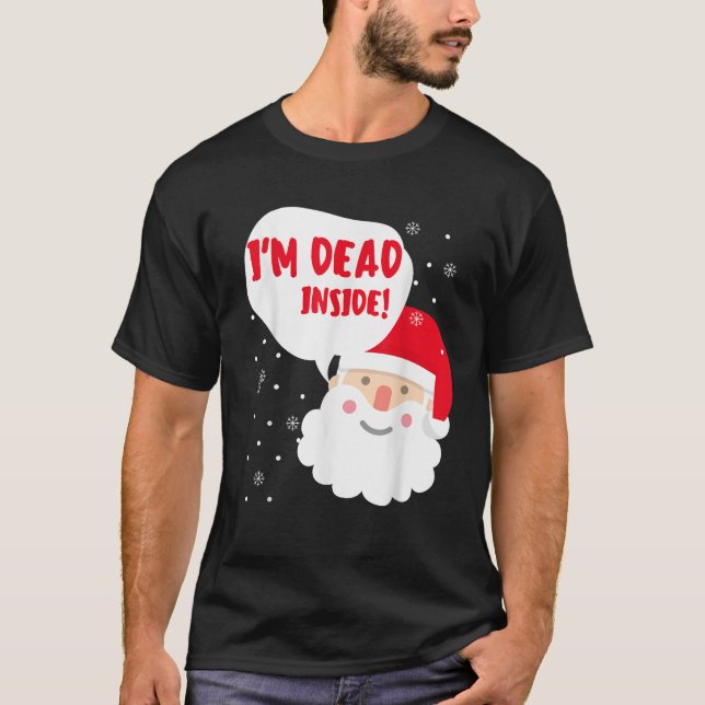 Funny Santa unpassend Weihnachtserwachsene naughty T-Shirt (Vorderseite)
