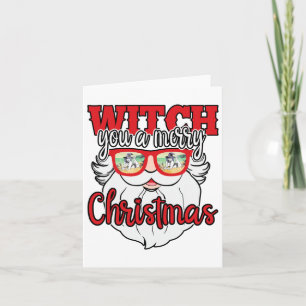Funny Santa Witch Sie ein frohes Weihnachtsfest So Karte