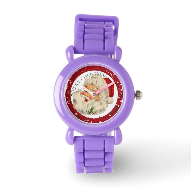 Funny Santa ~ Wrist Watch Armbanduhr (Vorderseite)