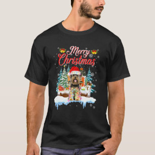 Funny Santa Yorkie Dog Frohe Weihnachtsmänner Frau T-Shirt