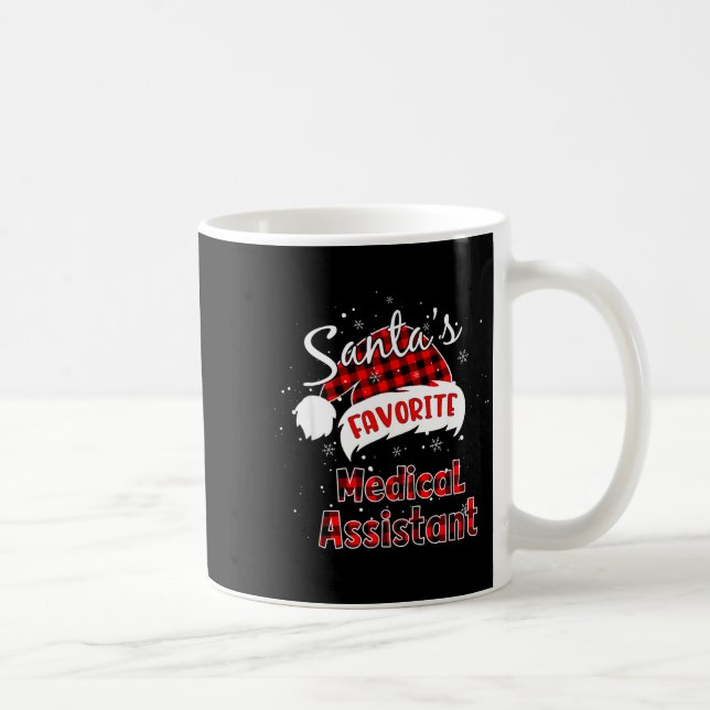 Funny Santa's Favorite Medical Istant Christmas Pa Kaffeetasse (Rechts)
