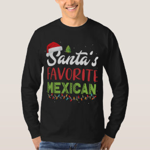 Funny Santa's Lieblings-mexikanische Weihnachtsfei T-Shirt