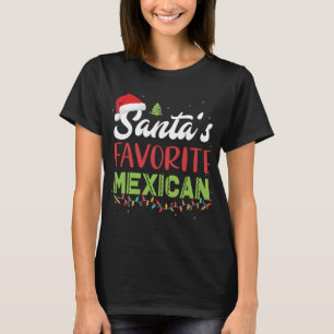Funny Santa's Lieblings-mexikanische Weihnachtsfei T-Shirt