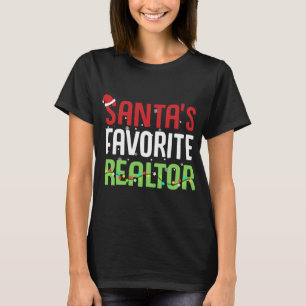 Funny Santa's Lieblings-Realtor-Anwesen Agent Xmas T-Shirt