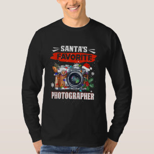 Funny Santa's Lieblingsfotografen Weihnachts-Pho T-Shirt
