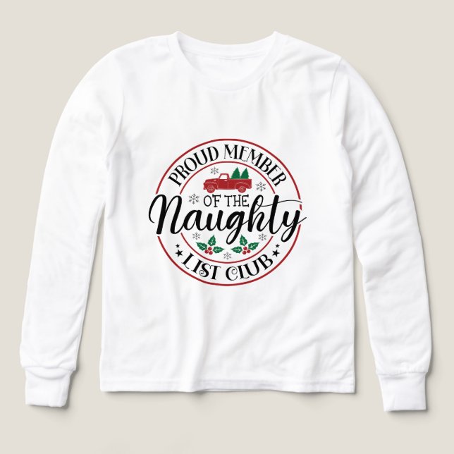 Funny Santa's Liste Club Kinder unisex (Design Vorderseite)