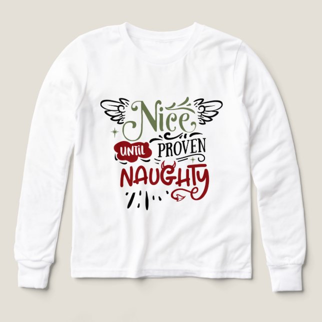 Funny Santa's Liste Kinder unisex (Design Vorderseite)