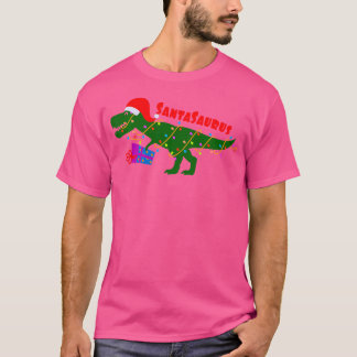 Funny Santasaurus Trex Dinosaurier Weihnachtsfeier T-Shirt
