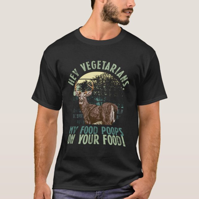Funny Sarcasm Carnivore Veganes vegetarisches Flei T-Shirt (Vorderseite)