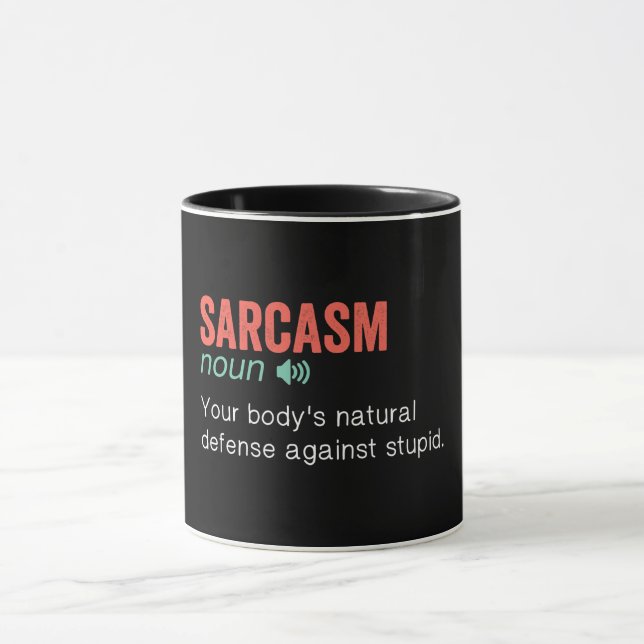Funny Sarcasm Definition Tasse (Zentrum)