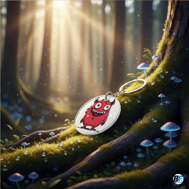 Funny Sarcasm Monster Minimalistisch Keepake Schlüsselanhänger