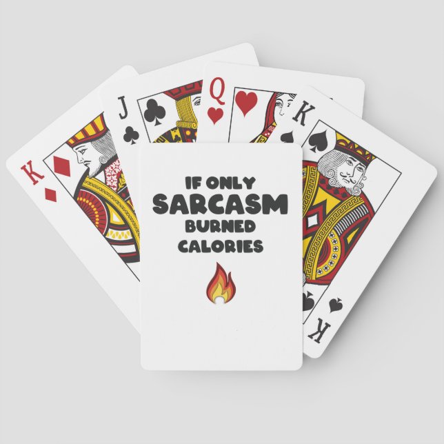 Funny Sarcasm Quotes Teens Women Männer Sarcastic Spielkarten (Rückseite)