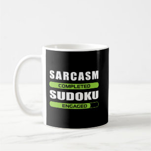 Funny Sarcasm und Sudoku für Puzzle Game Lover Kaffeetasse