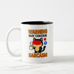 Funny Sarcasm Zweifarbige Tasse