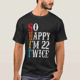 Funny Sarcastic 44 Jahre Altes Tagesgeschenk Vinta T-Shirt