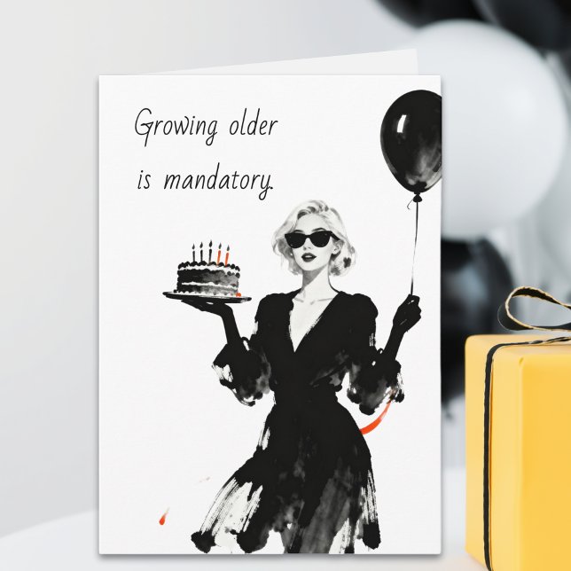 Funny Sarcastic Aging Birthday  Karte (Von Creator hochgeladen)