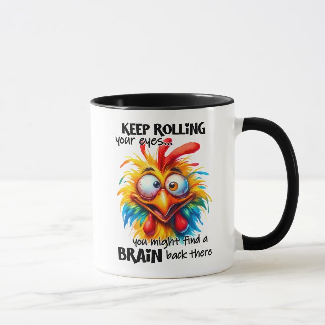 Funny/Sarcastic Animal Redewendungen/Chicken/Kaffe Tasse (Rechts)