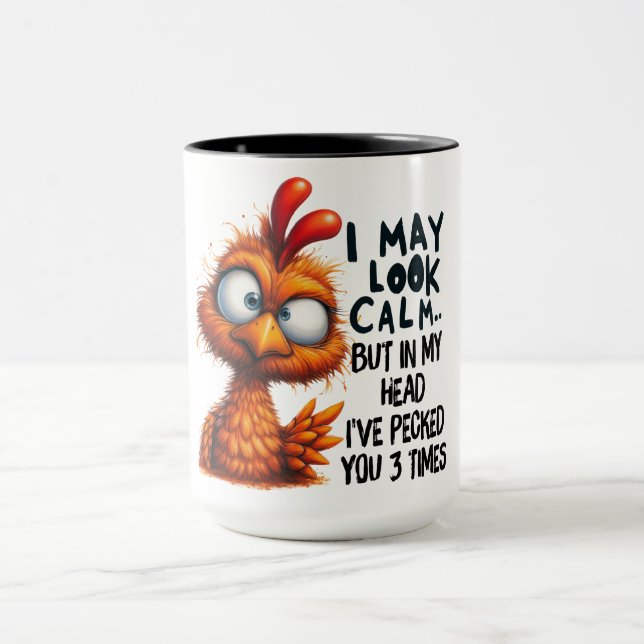 Funny/Sarcastic Animal Sprichwort/Chicken Tasse (Zentrum)