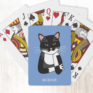 Funny Sarcastic Cat Name Spielkarten