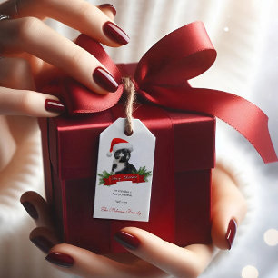 Funny Sarcastic Cat Santas Hat Weihnachtsgeschenk  Geschenkanhänger