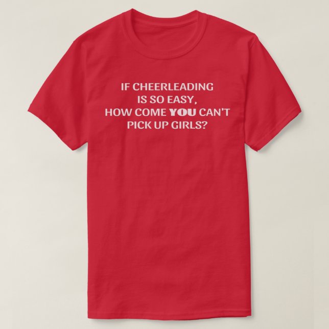 Funny Sarcastic Cheerleader Male Cheerleader Quot T-Shirt (Design vorne)