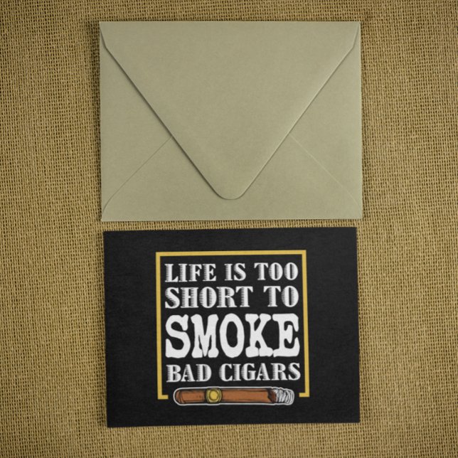 Funny Sarcastic Cigar Zitat Postkarte (funny sarcastic cigar postcard)