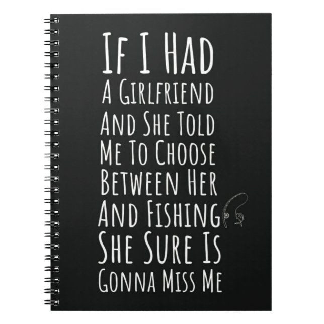 Funny Sarcastic Fisherman Gifts For Men Quote Him Notizblock (Vorderseite)