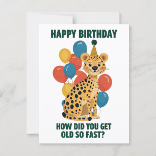 Funny Sarcastic Geburtstagsbotschaften & Age Jokes Postkarte