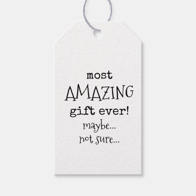 Funny, Sarcastic-Gift-Tags Geschenkanhänger (Vorderseite)