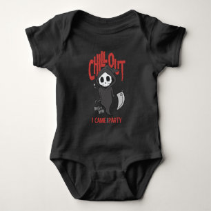 Funny Sarcastic GrimReaper Halloween-Party Kostüm Baby Strampler