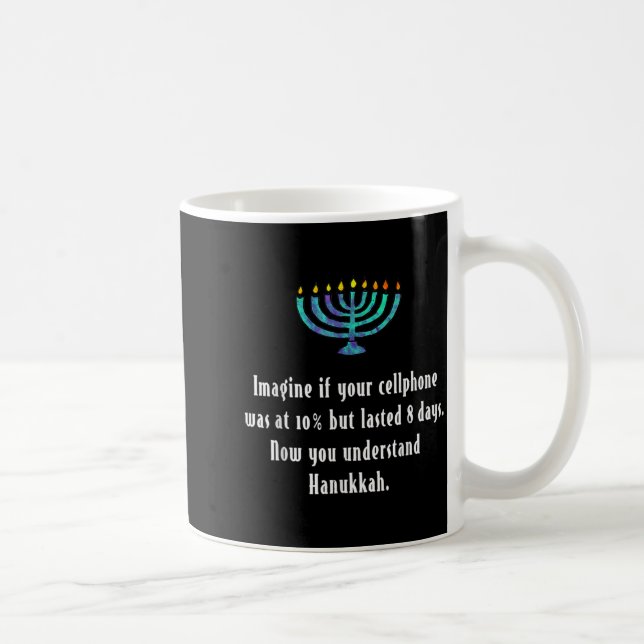 Funny Sarcastic Hanukkah Chanukah Cellphone Quote  Kaffeetasse (Rechts)