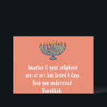 Funny Sarcastic Hanukkah Chanukah Handy Zitat Einladung<br><div class="desc">Funny Sarcastic Hanukkah Chanukah Handy Zitat</div>