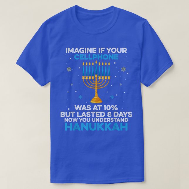 Funny Sarcastic Hanukkah Chanukah Handy Zitat T-Shirt (Design vorne)