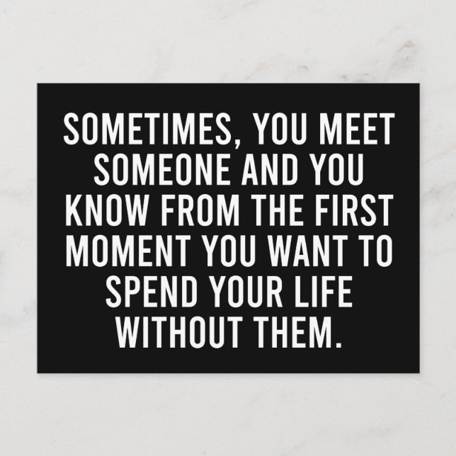 Funny Sarcastic Introvert Spaß Sprichwort Postkarte (Vorderseite)