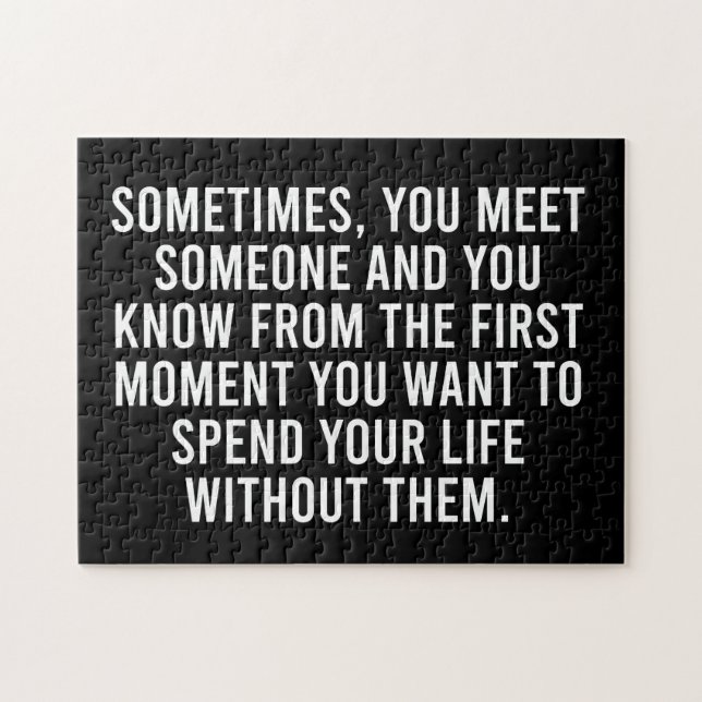 Funny Sarcastic Introvert Spaß Sprichwort Puzzle (Horizontal)